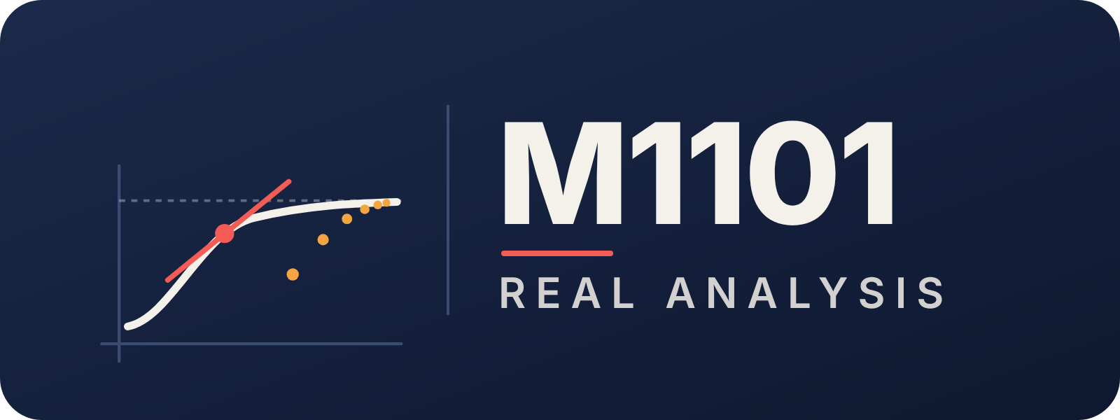 Real Analysis (M1101)
