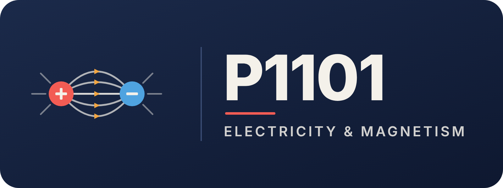 Electricity and Magnetism (P1101) 